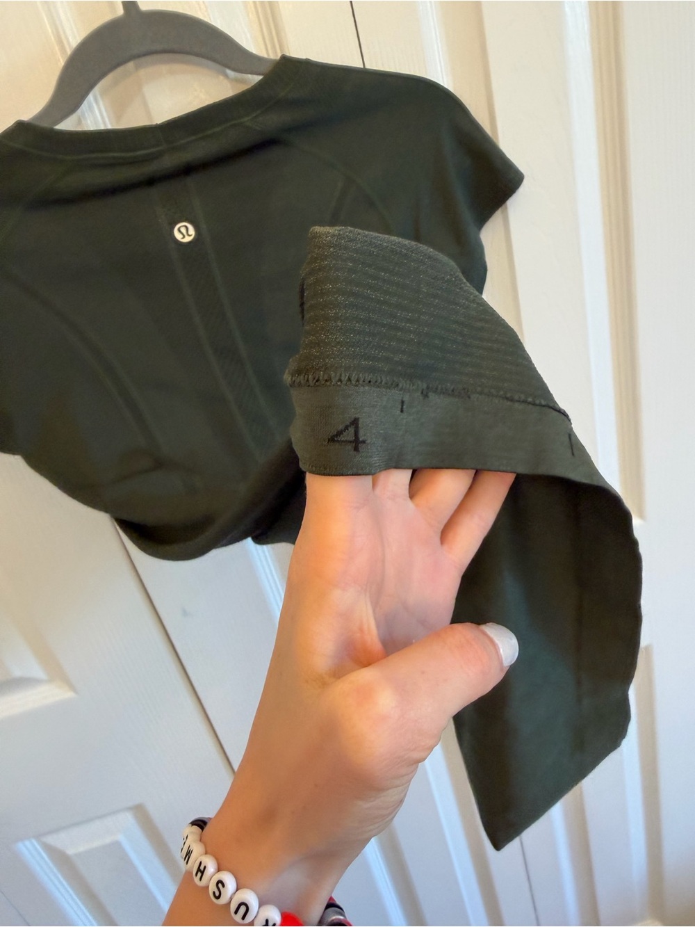 Lululemon Swiftly Tech Short Sleeve Crew Dark Olive Size 4 - Picture 6 of 6